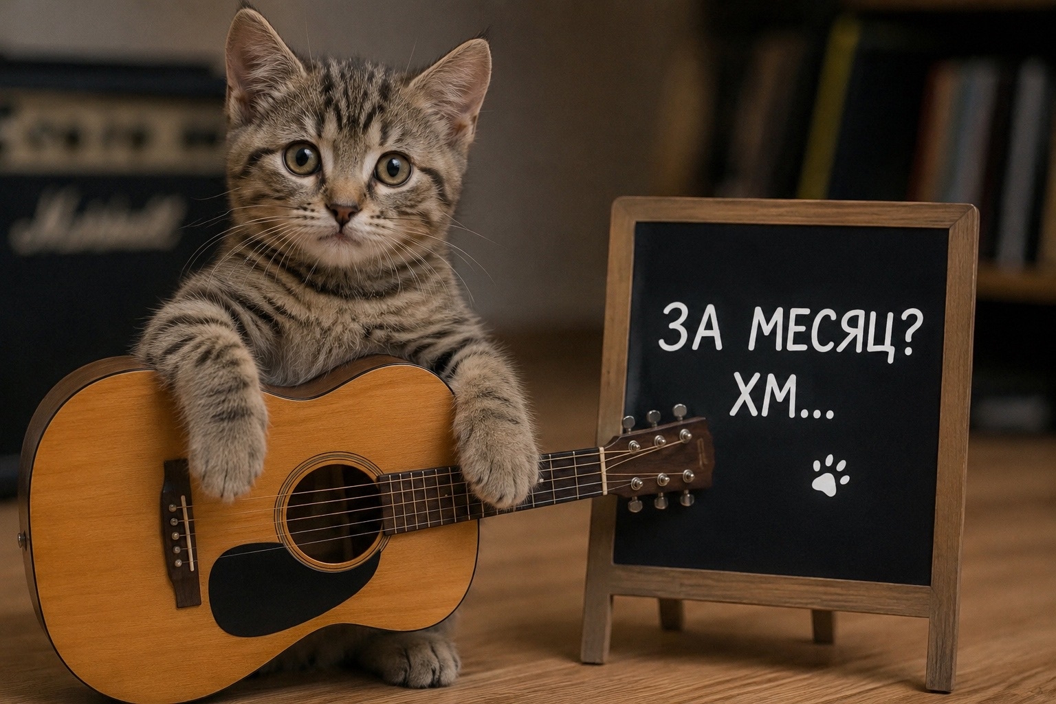 Что реально можно успеть за месяц занятий на гитаре?